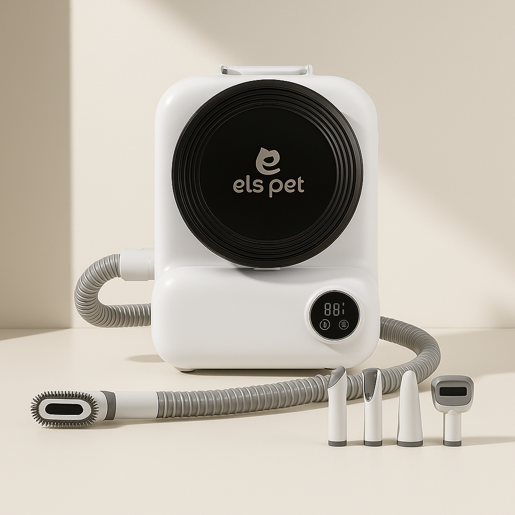 All-in-One Pet Grooming Kit with Vacuum – Groomdora 5-in-1 by Els