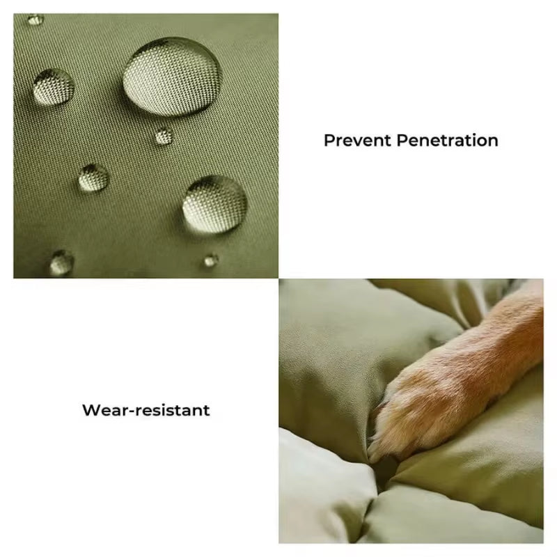 Dog Beds Luxury Pet Beds Faux Leather Dog Car Seat Booster Double Seats Pet Car Seat Bed with Safety Buckle