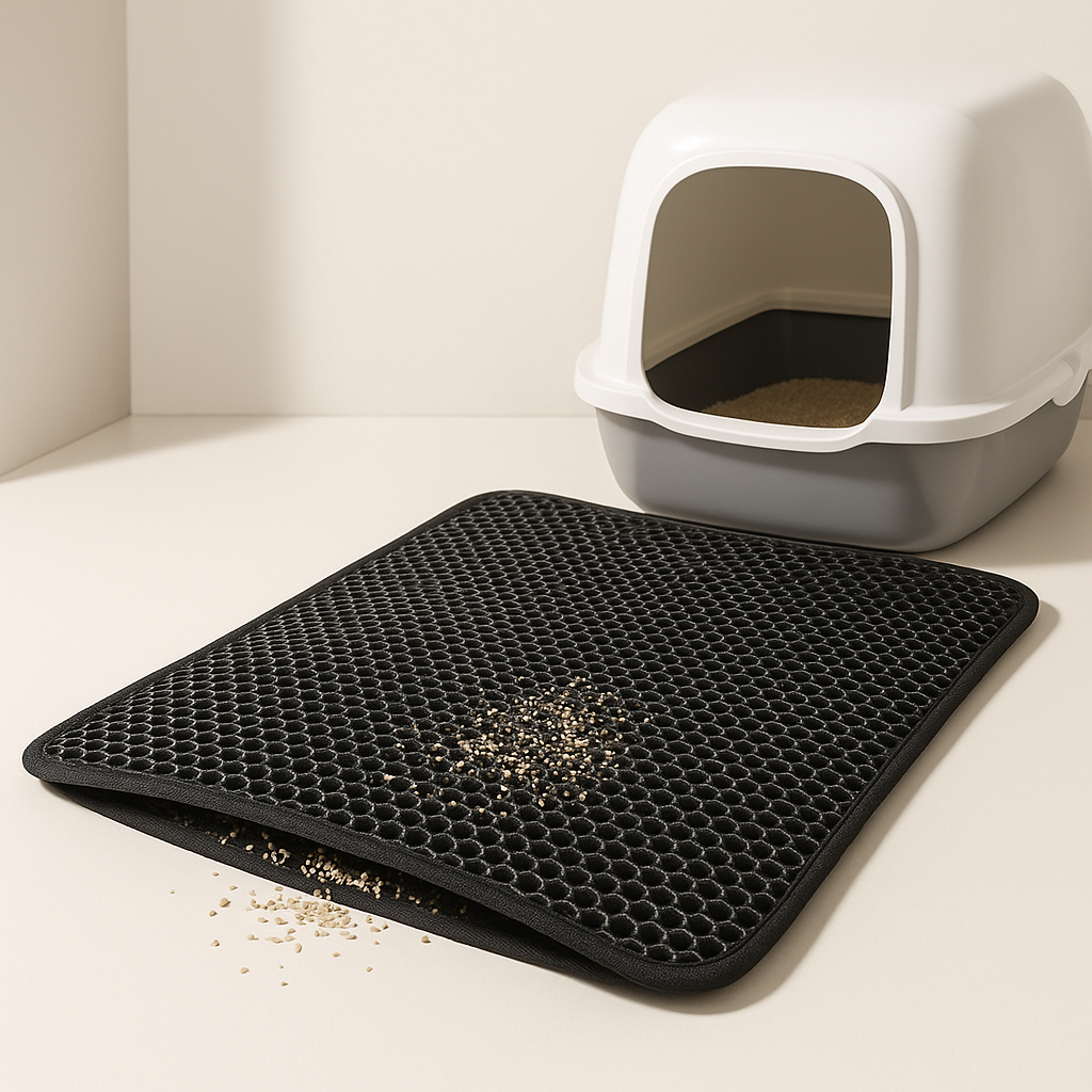 Premium Honeycomb Cat Litter Mat – Double-Layer EVA Design, Waterproof, Non-Slip & Washable