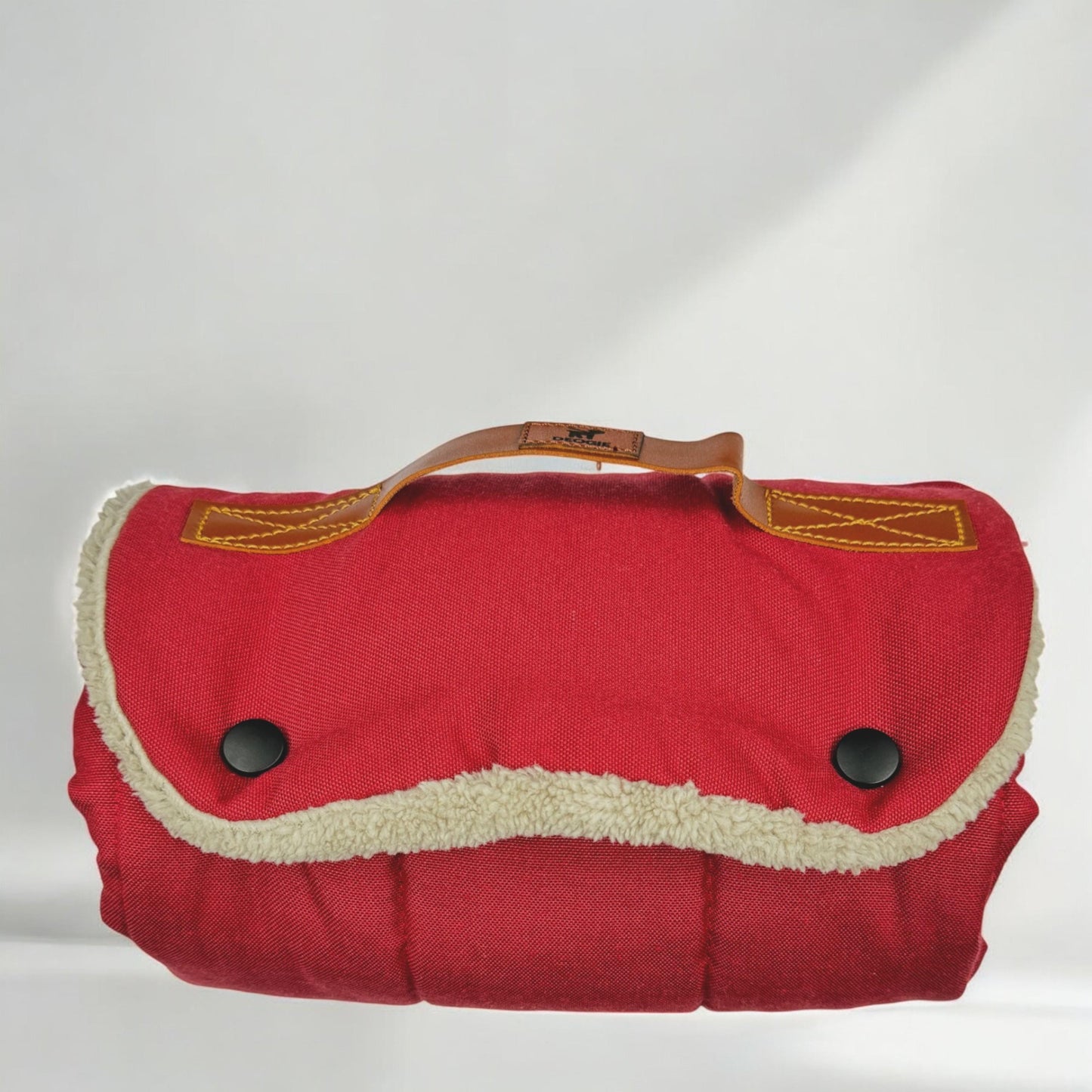 Roll up Travel Dog Mat, Settle Mat, Spot Training, Stain-Resistant, Water-Repellent, Machine Washable, Handmade Cotton, Soft & Durable